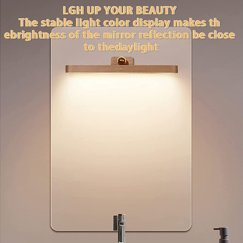 Lámpara De Maquillaje Recargable Con Barra De Luz Con Espejo