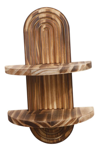 Estante De Pared Ovalado Madre Stand 22cmx34.5cm Doble Capa