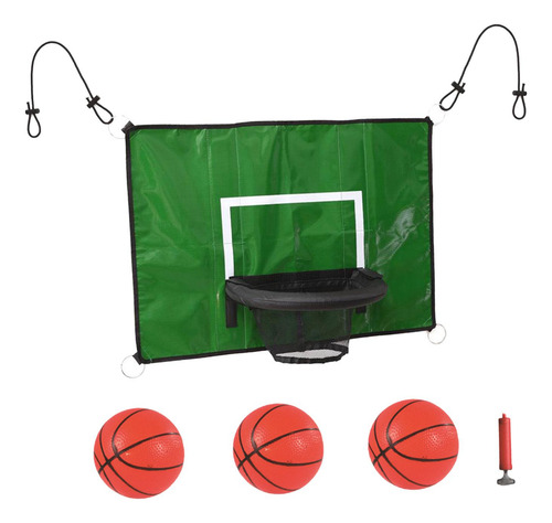 Kit De Portería De Aro De Baloncesto De Trampolín Con Mini