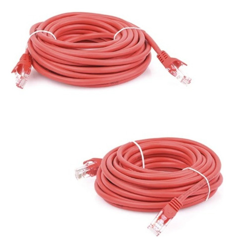 Parch Cord Cat 6 Cable De Red 7 Metros Rojo Linkedpro