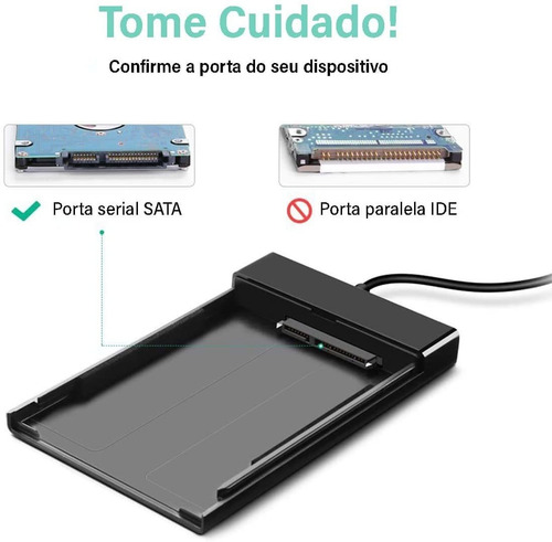 Hdd Case 2.5 Sata A Usb 3.0 - Adaptador De Disco Duro