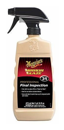 M34 Mirror Glaze Inspección Final De Meguiar - 16 Oz.