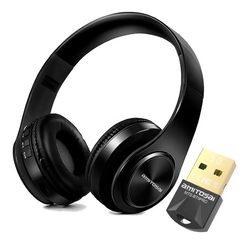 Auriculares Inalambricos Con Su Adaptador Bt5pro Para Compu5