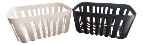Canasto Organizador Cocina Escritorio Multiuso Alacena Blanco