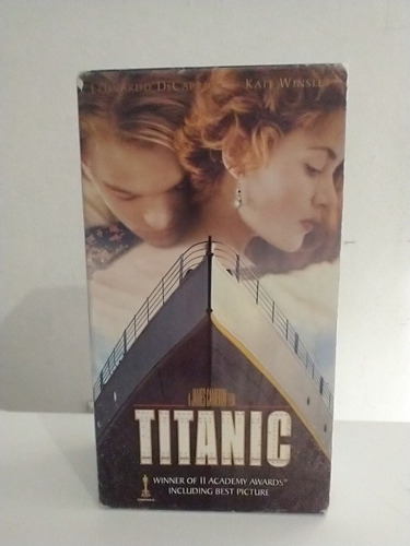 Película Vhs Titanic Original Antigua Colección 2 Cassetes (Usado)