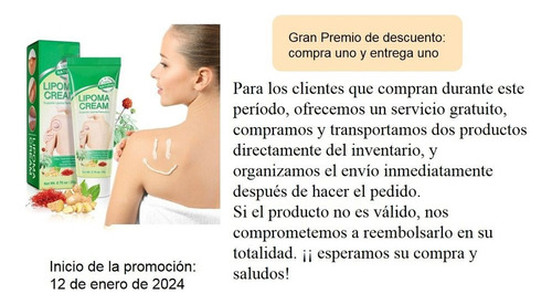 Pomada Cremosa Removedora De Lipomas, 5 Unidades, Para Trata