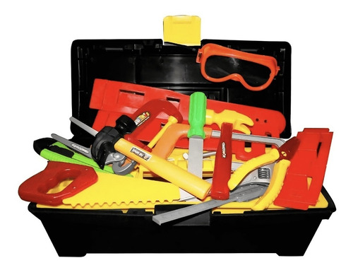 Imagen 1 de 8 de Caja Herramientas Grandes Colage Niños 16puLG 53pz Mod 41822