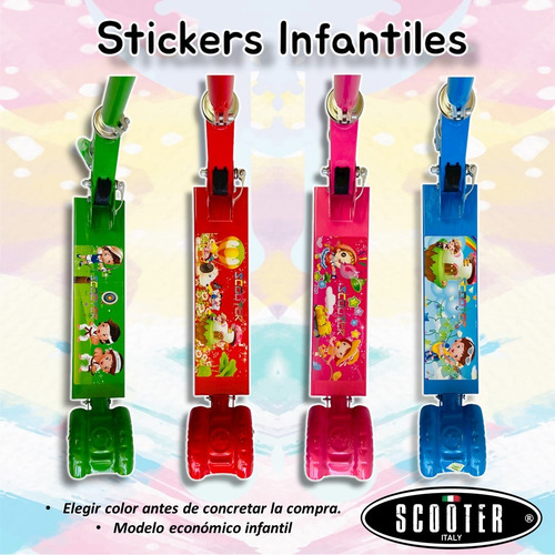 Imagen 6 de 8 de Monopatin Infantil 3 Ruedas Con Luces Marca Scooter Plegable