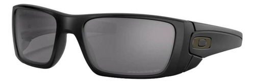 Óculos de sol Oakley Fuel Cell Standard armação de o matter cor polished black, lente grey de plutonite prizm, haste polished black de o matter - OO9096