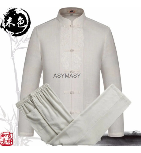 Camisa Yea Para Hombre Adulto Con Uniforme Largo De Tai Chi