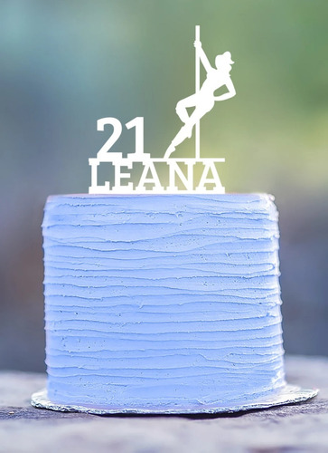 Cake Topper Adorno Torta - Nt Pole Dance Personalizable