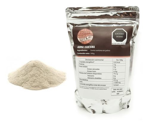 Imagen 1 de 2 de Goma Xantana 500g Premium Taste & Joy