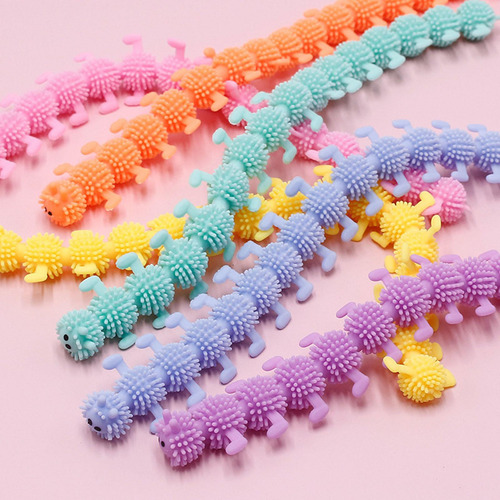 2 Piezas Caterpillar Fidget Juguete Relajante Calmante