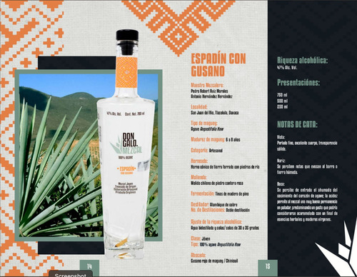 Mezcal Don Galo Espadín Con Gusano Artesanal 750ml