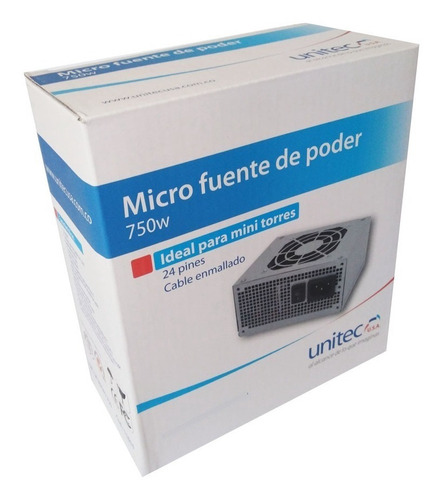 Imagen 4 de 4 de Micro Fuente De Poder Unitec 750w