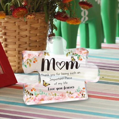 Placa De Rompecabezas Decorativa Para Mamá, Piezas De