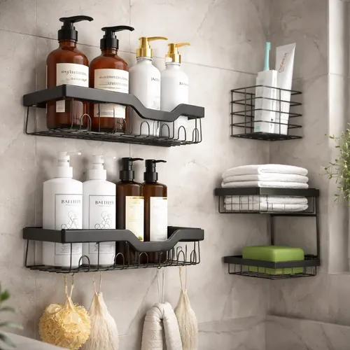 Kit 5 Suportes Adesivos Banheiro