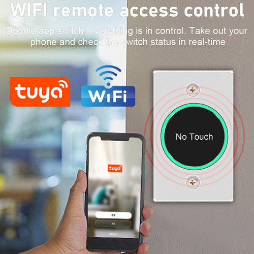 Interruptor Inteligente Wi-fi B3tuya, Porta, Saída, Botão D