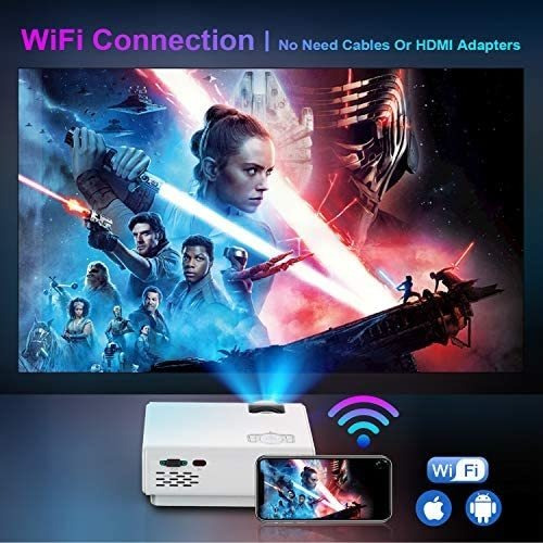 Proyector Toptro Wi-fi 5500 Lúmenes 1080p 200'' -blanco