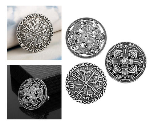3x Medieval Broche Chal Lugar Para Proteger Capa Pin