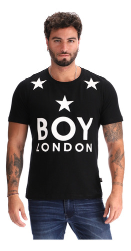 Playera De Hombre Manga Corta Estrellas Algodon Boy London