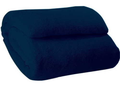 Manta Soft Cobertor Casal Microfibra Antialérgica 1,80x2,00 Cor Azul-marinho