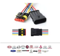 Comprar Conector Macho Y Hembra 4 Pines Automotriz
