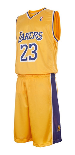 Imagen 1 de 10 de Conjunto Basket Lakers Lebron James Nba Camiseta Short