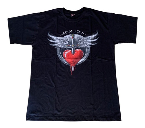 Camisa Camiseta Bon Jovi Cantor Pop Rock 100% Algodão Silk