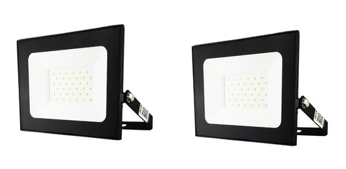 Pack 2 Focos Reflector Led 30w Proyector Exterior Sec 220v