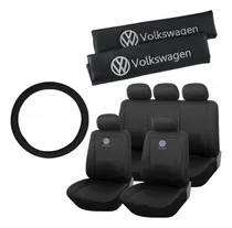 Comprar Funda Ecocuero + Cubre Cinto Logo Volkswagen + Cubre Volante