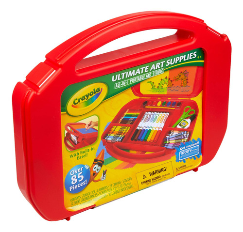 Estuche De Arte Crayola Con Caballete, 85 Piezas Multicolor