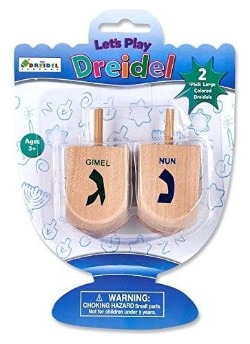 Vamos A Jugar Dreidel La Madera De Hanukkah Juego 2 Extra