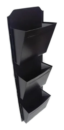 Imagen 3 de 6 de Revistero Fichero Zinc Triple Color Artesanal