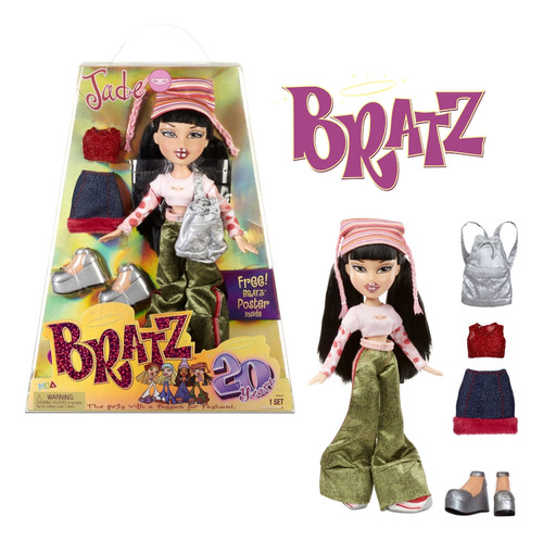 Muñeca De Moda Jade Bratz 20 Yearz Con Accesorios Y Póster.