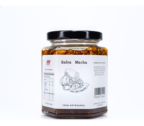 Salsa Macha Muy Picante Con Aceite De Oliva Doña Chula 250gm