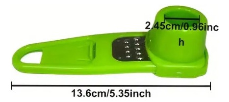 Rallador De Ajos Jengibre Verde
