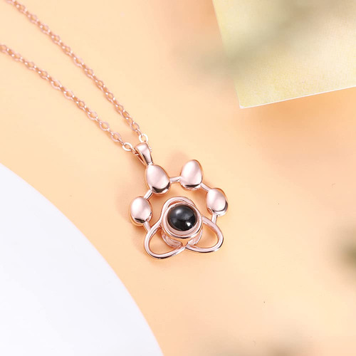 Colgante De Pata De Perro En Plata De Ley Con Foto