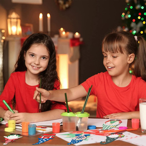 50 Piezas De Gnomos Navideños Recortados En Forma De Gnomo,