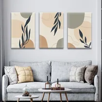 Comprar Cuadro Tríptico Decorativo Moderno 100x45cm Terra