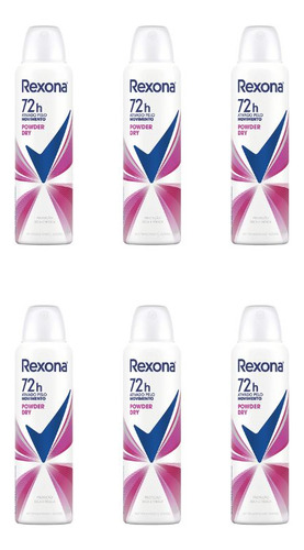 Desodorante Aero Rexona 150ml Fem Powder-kit C/6un
