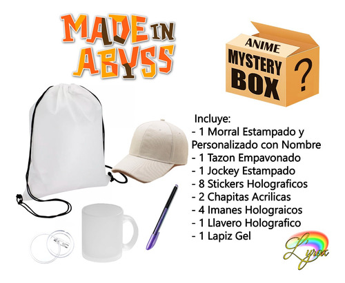 Made In Abbys Mystery Box Tazon Lapiz Jockey Chapita Llavero