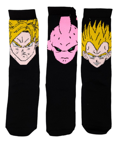 Calcetas Dragon Ball Z Majin Buu Vegeta Goku Anime Calcetas