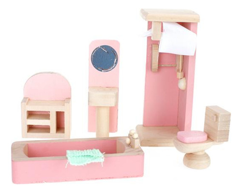 Juego De Sala De Juguete De Madera Accesorio
