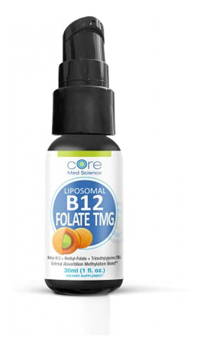 Suplemento Vitamina B12 Folato Liposomal B-12 Tmg De Core Me