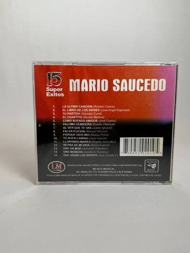 Disco Original De Mario Saucedo 15 Super Exitos Estándar