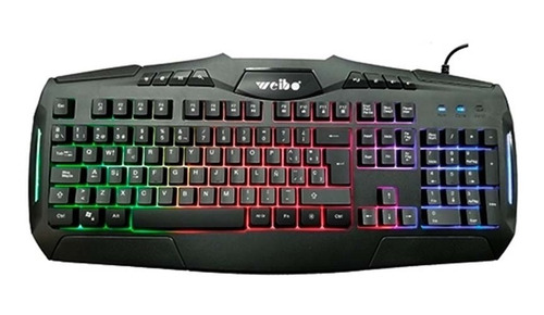 Teclado Gamer Usb Iluminado Rgb Wb-540