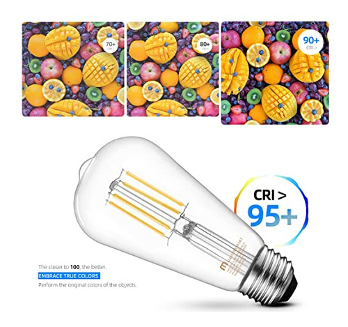 Bombillas Led Edison Regulables Maestría Mart Cri 95+, E26