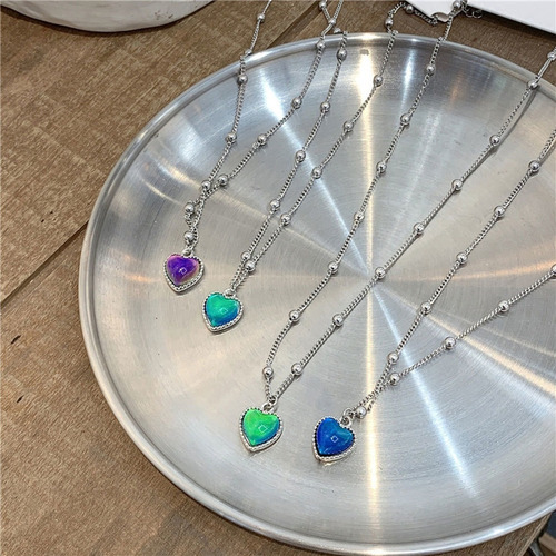 Collar Colgante Que Cambia De Color Con Sensor De Temperatur