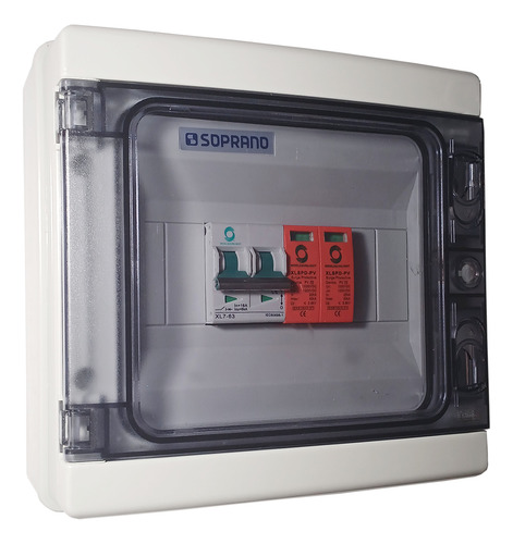 String Box Solar - Disjuntor Dc 16a 800v Dps 40ka 1e-1s Ip65